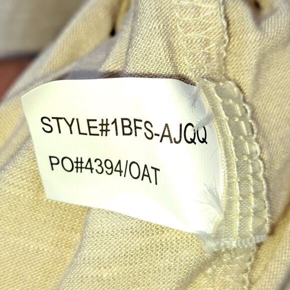 New Directions Weekend Boho Peasant Flowy Crochet Bell Sleeved Oatmeal Top XL - Picture 10 of 16